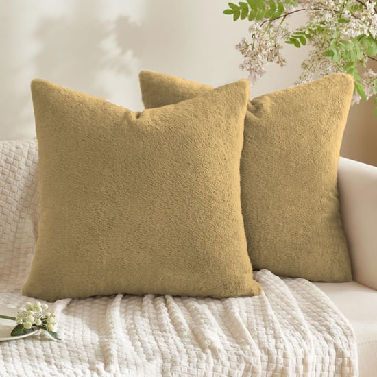 LUXE HOME Set of 2 Fuzzy Cushion Covers - 40x40cm