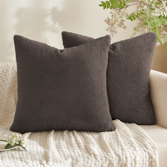 LUXE HOME Set of 2 Fuzzy Cushion Covers - 40x40cm