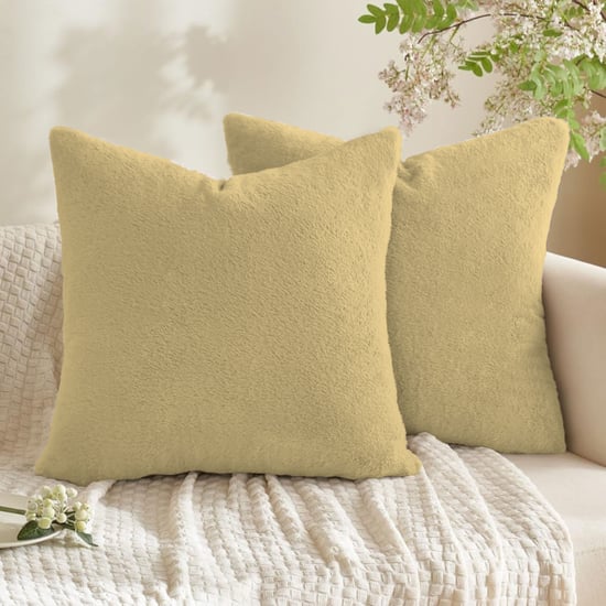 LUXE HOME Set of 2 Fuzzy Cushion Covers - 40x40cm