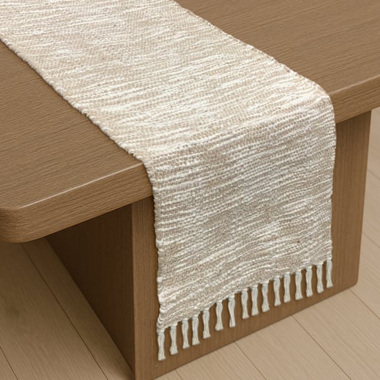 LUXE HOME Woven Table Runner