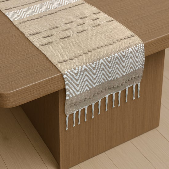 LUXE HOME Woven Table Runner