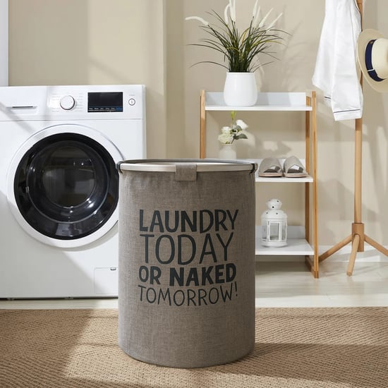 LUXE HOME Printed Collapsible Laundry Basket - 60L