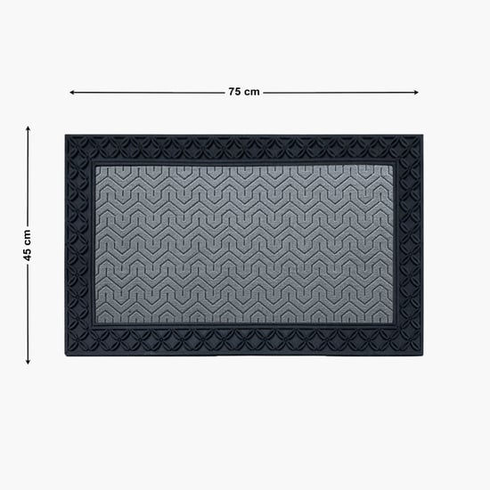 LUXE HOME Coir Block Embossed Doormat - 75x45cm
