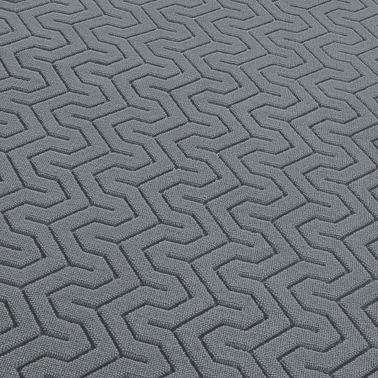 LUXE HOME Coir Block Embossed Doormat - 75x45cm