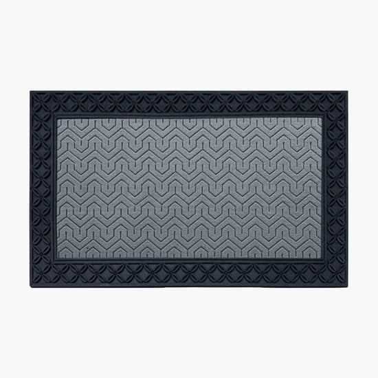 LUXE HOME Coir Block Embossed Doormat - 75x45cm
