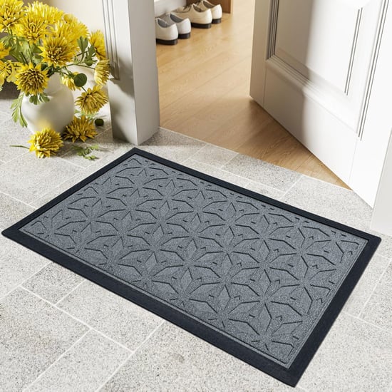 LUXE HOME Coir Star Embossed Doormat - 75x45cm
