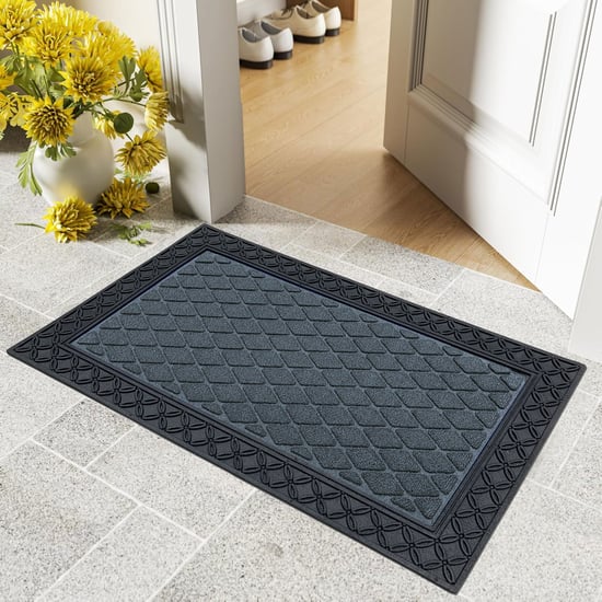 LUXE HOME Coir Square Embossed Doormat - 75x45cm