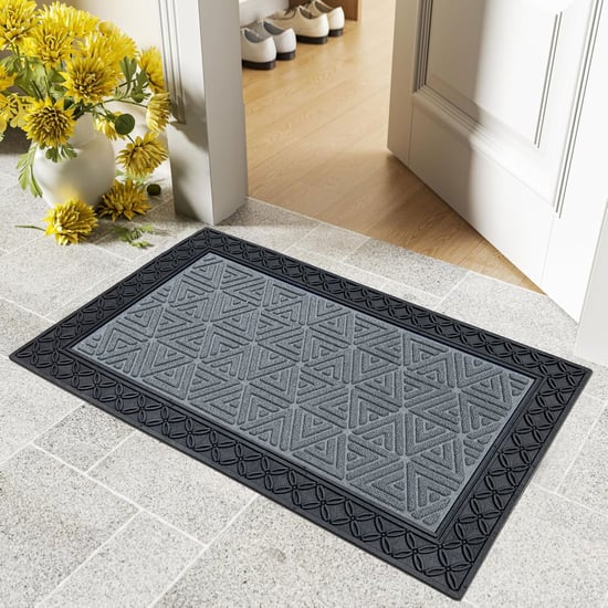 LUXE HOME Coir Triangle Embossed Doormat - 75x45cm