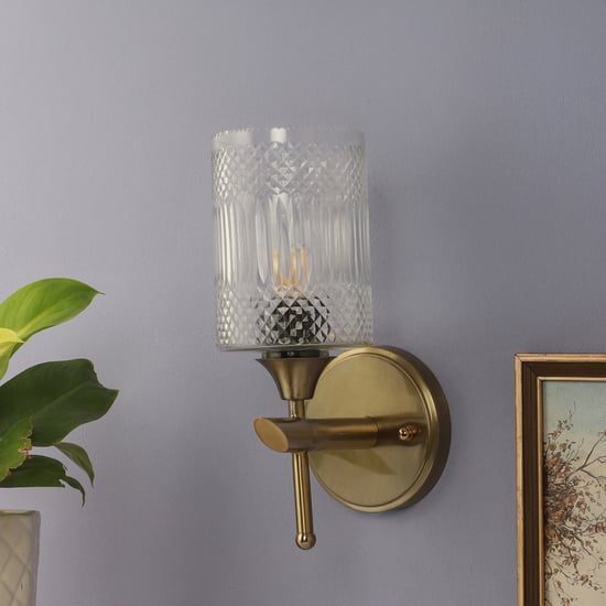 VEDAS Imperial Glass Patterned Wall Light