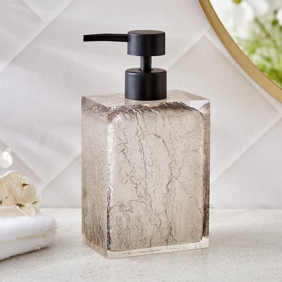 Nova Ashfall Frost Polyresin Soap Dispenser - 360ml