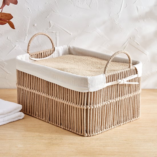 Wilton Clara Rope Storage Basket with Handles - Medium
