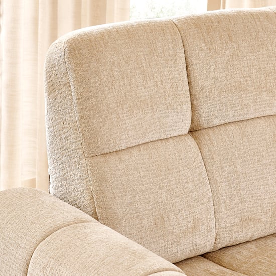 Mallory Fabric 3-Seater Electric Sofa Bed - Beige