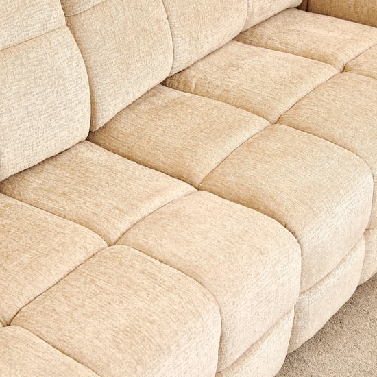 Mallory Fabric 3-Seater Electric Sofa Bed - Beige