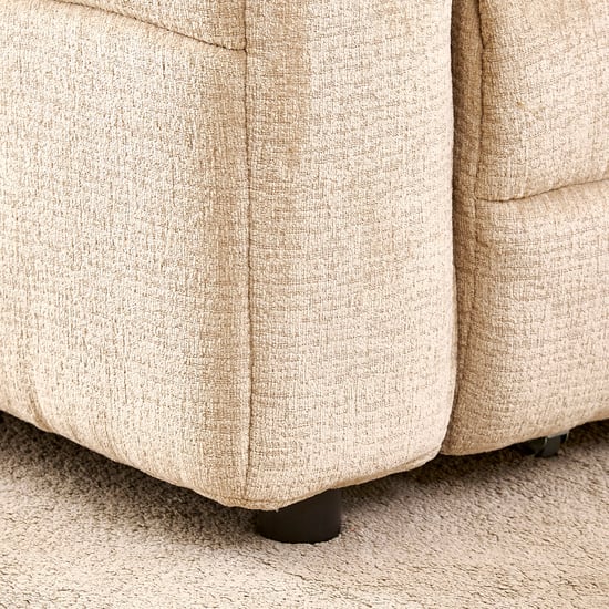 Mallory Fabric 3-Seater Electric Sofa Bed - Beige