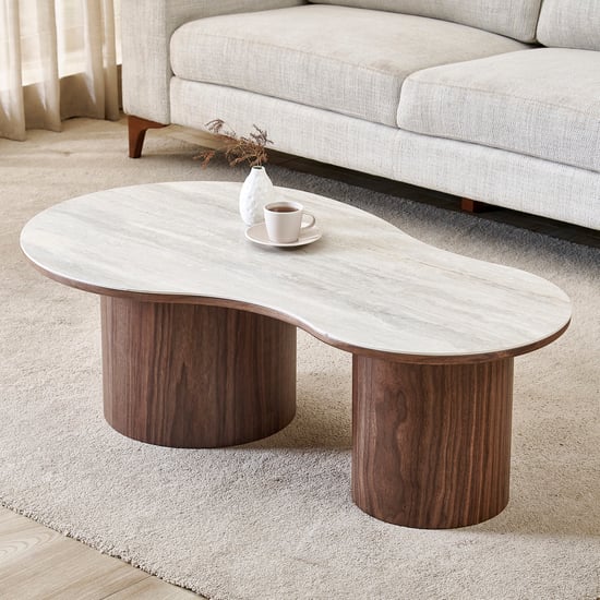 Irene Ceramic Top Coffee Table - Beige