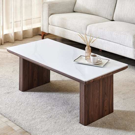 Osborne Ceramic Top Coffee Table - White
