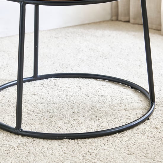 Meriko Fabric Ottoman - Brown