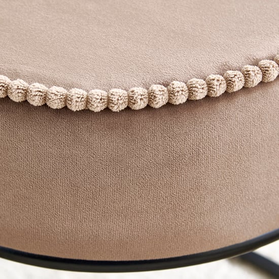 Meriko Fabric Ottoman - Brown