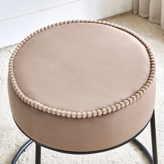 Meriko Fabric Ottoman - Brown