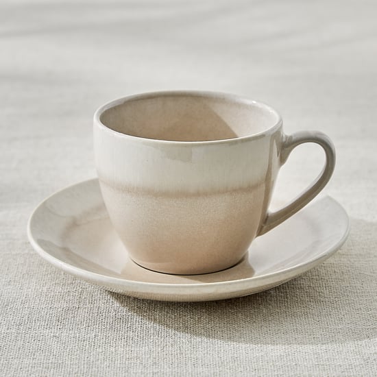 Earthbound Sienna Stoneware Cup and Saucer - 180ml