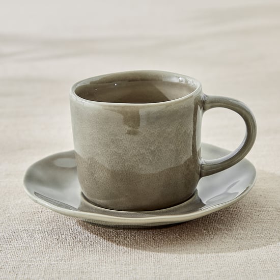 Earthbound Taurra Stoneware Cup and Saucer - 200ml