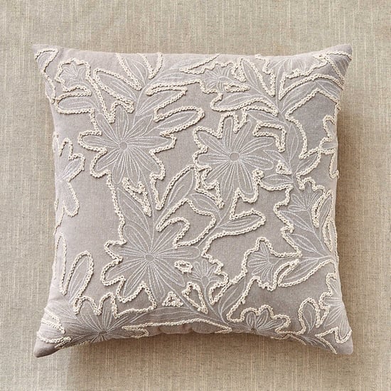 Windsor Flora Embroidered Cushion Cover - 45x45cm