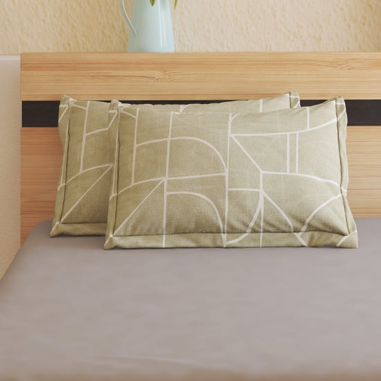 Ezra Chester Geo Set of 2 Geometric Print Pillow Covers - 70x45cm