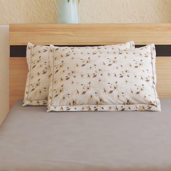 Ezra Ditsy Set of 2 Floral Print Pillow Covers - 70x45cm