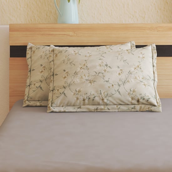 Ezra Jasmine Set of 2 Floral Print Pillow Covers - 70x45cm