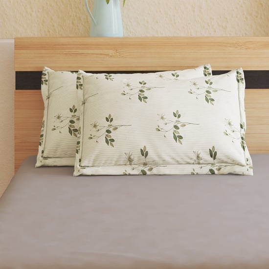Ezra Meadow Set of 2 Floral Print Pillow Covers - 70x45cm
