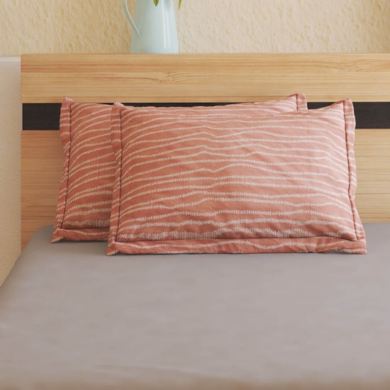 Ezra Mel Set of 2 Printed Pillow Covers - 70x45cm