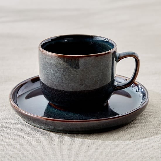 Cadenza Coastline Stoneware Cup and Saucer - 220ml