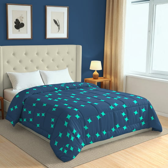 SWAYAM Big Boss Microfibre Geometric Print Double Comforter