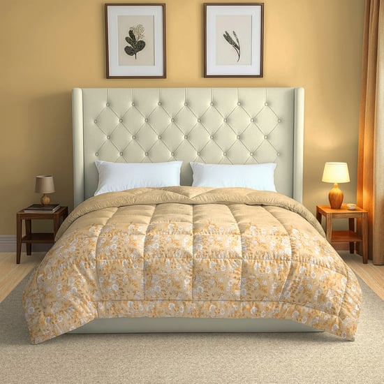 SWAYAM Veda Cotton Floral Print Double Comforter