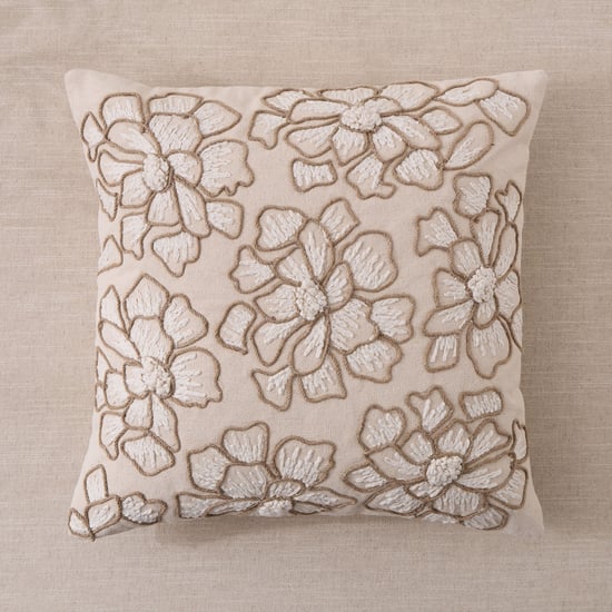 Bohemia Petal Embroidered Filled Cushion - 45x45cm