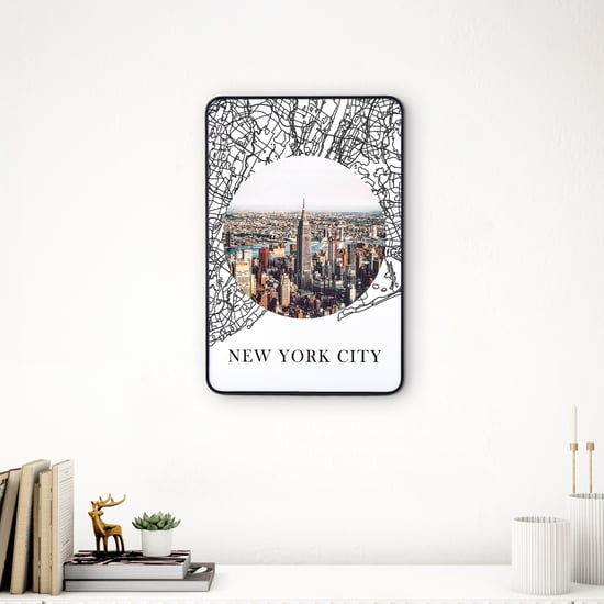 Corsica Aura New York Map Picture Frame - 20x30cm