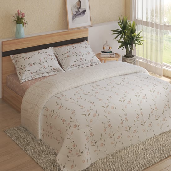 Chime Rosin Cotton 4Pcs Printed Double Bed-In-A-Bag Set