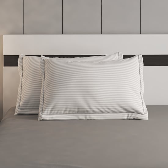 Oxford Set of 2 Striped Pillow Covers - 70x45cm