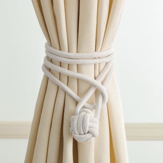 Oak Rope Curtain Tieback - 75cm