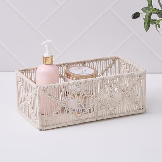 Wilton Macrame Knitted Storage Basket