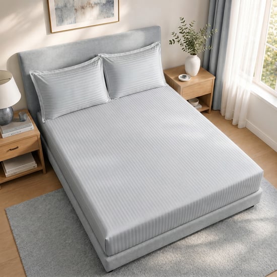 Juniper Striped 3Pcs Queen Bedsheet Set