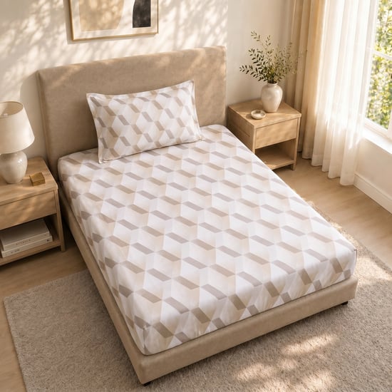 Juniper Geometric Print 2Pcs Single Bedsheet Set