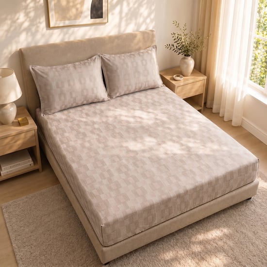 Juniper Printed 3Pcs Queen Bedsheet Set