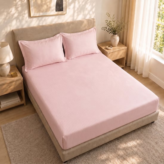 Juniper Striped 3Pcs Queen Bedsheet Set