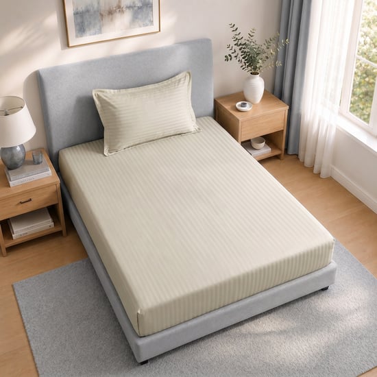 Juniper Striped 2Pcs Single Bedsheet Set