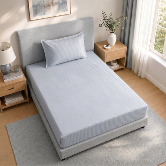 Juniper Striped 2Pcs Single Bedsheet Set