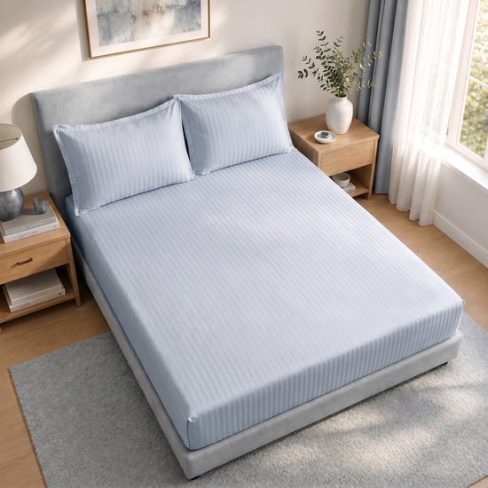 Juniper Striped 3Pcs Queen Bedsheet Set