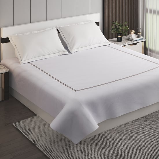 Hotel Luxe Cotton Embroidered Double Duvet Cover