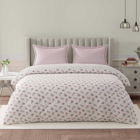 BOUTIQUE LIVING Embrace Cotton Floral Print Reversible Double Comforter