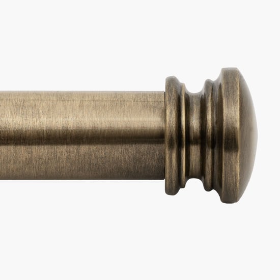 DECO WINDOW Extendable Single Curtain Rod - 25mm, Bronze (18-44in)